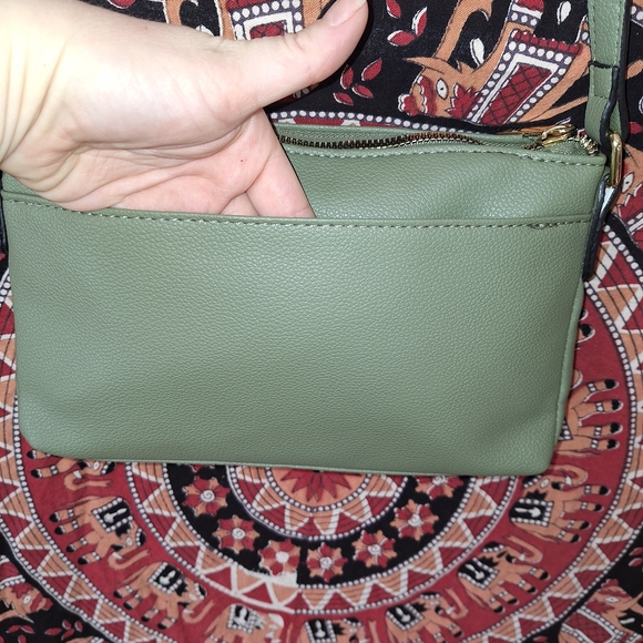 London Fog Collection Sage Green Small Crossbody Bag - Picture 10 of 16